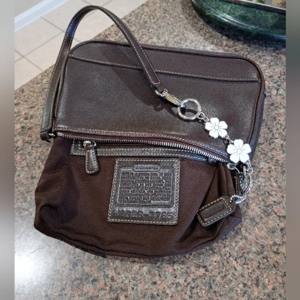 Coach Demi Brown Leather Shoulder Bag
